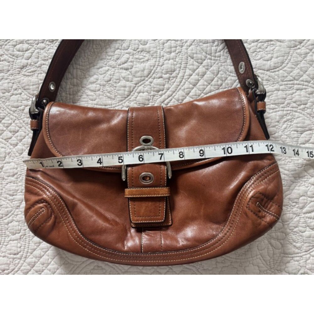 Coach F10910 Vintage Soho Y2K Brown Leather Buckle Shoulder Bag - Picture 10 of 10